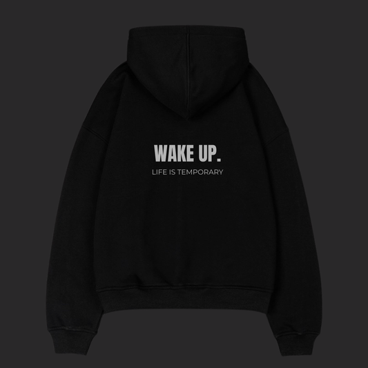 Wake Up Hoodie - Black