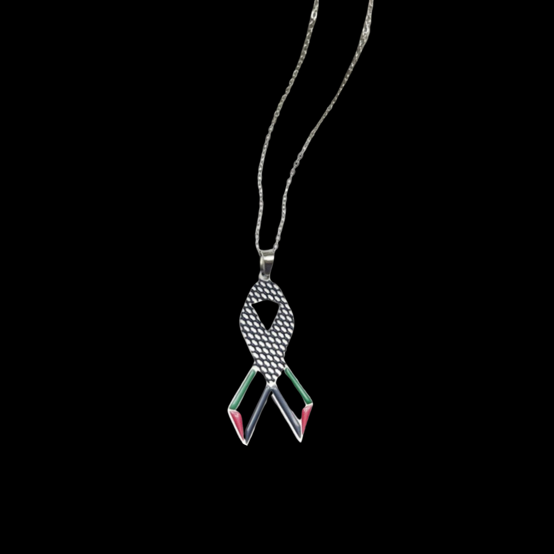 Kufia Necklace Palestine Flag