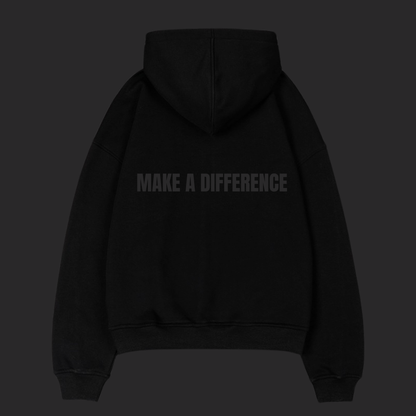 Make a Difference Hoodie - Black