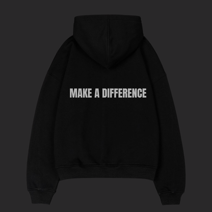 Make a Difference Hoodie - Black